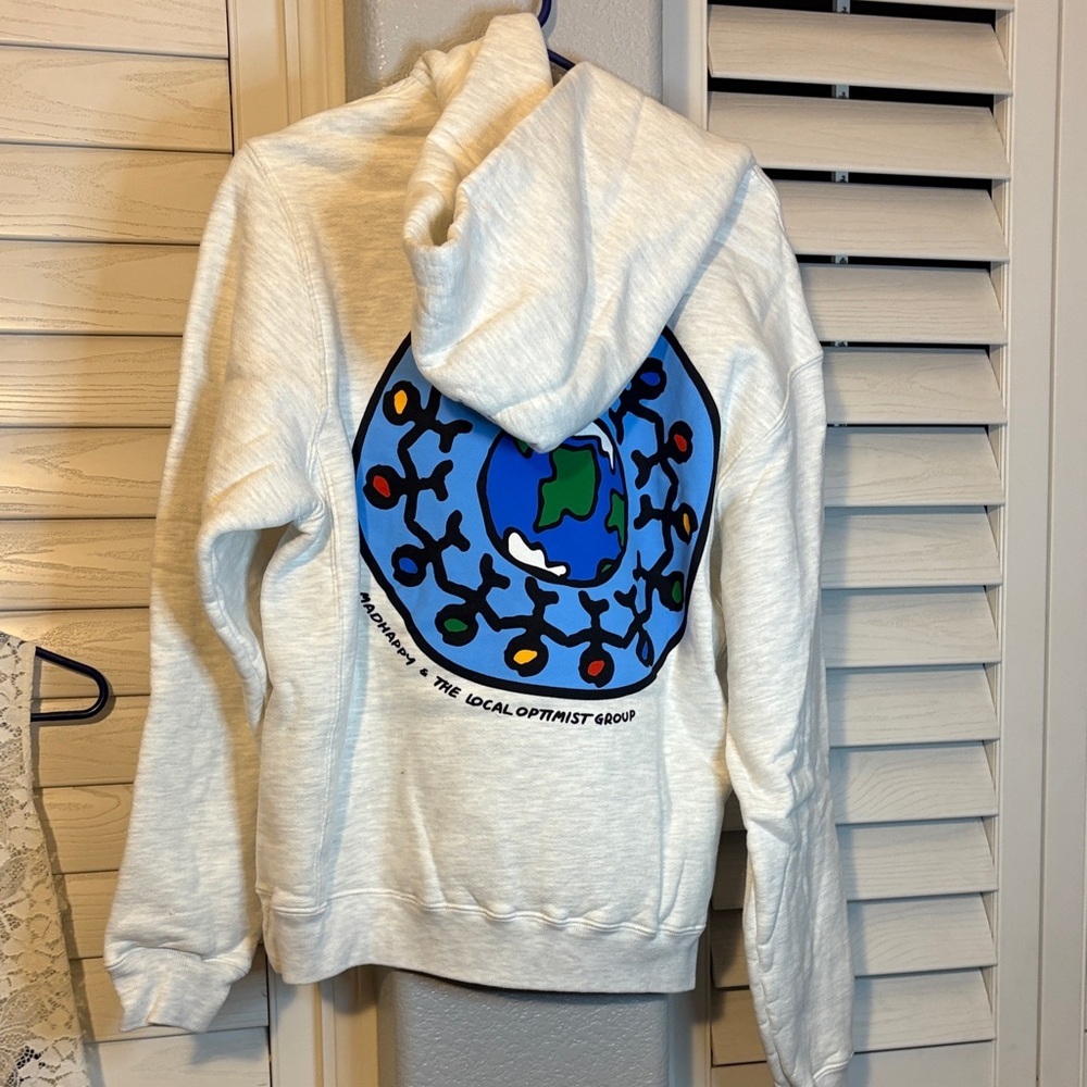 MadHappy Heather Gray Hooded Sweatshirt - Picture 5 of 5